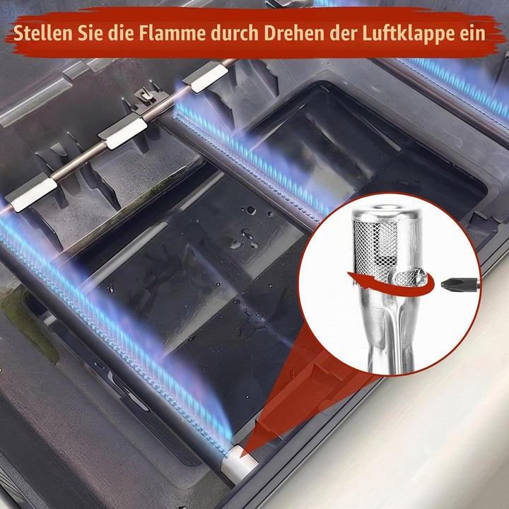 69787 45,3CM Brenner für Weber Spirit I &amp; II 310 320 Serie, Spirit LX 310 Serie (mit vorderen Brenne