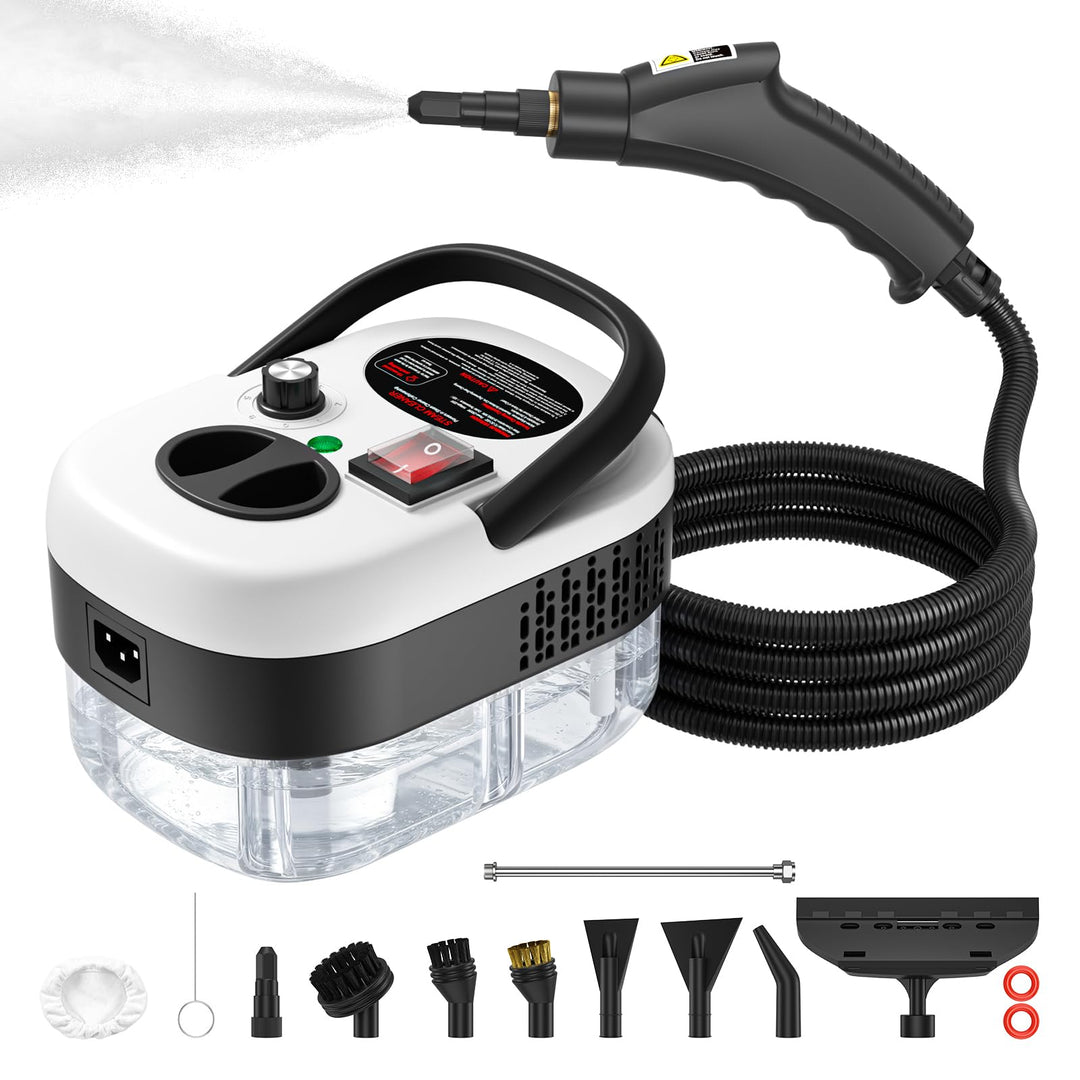 Dampfreiniger Handgerät, 2500W,Chemikalienfreier Handdampfreiniger –Hochdruck-Dampf gegen Schmutz Fe