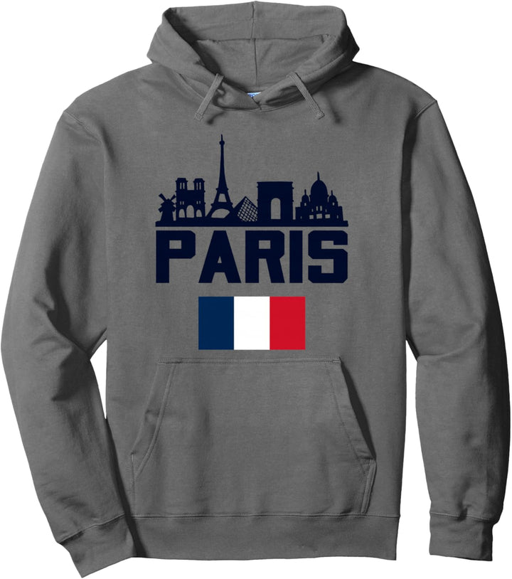 Paris France Eiffelturm Skyline Graphic Tee Shirts, Paris Pullover Hoodie