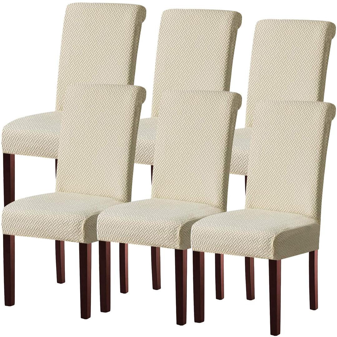 KELUINA Moderne Stuhlhussen 1er/2er/4er/6er Set, Stretch Stulhhussen Schwingstuhl Elastisch Abnehmba