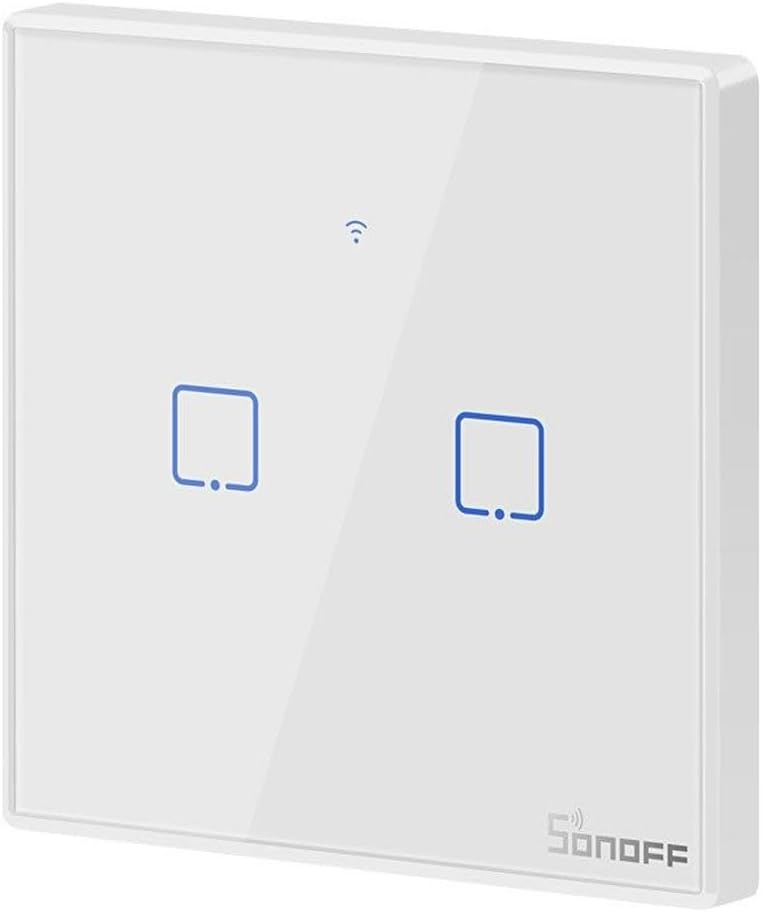 Sonoff Touch-Schalter T2 2C WiFi Marke, weiss, Modern