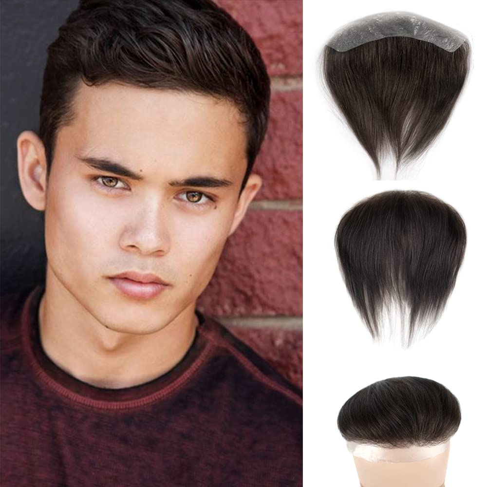 Lordhair Toupet Herren,100% Europäisches Echthaar Herren Toupet Echthaar,V-LOOP Skin Toupet Herren,T