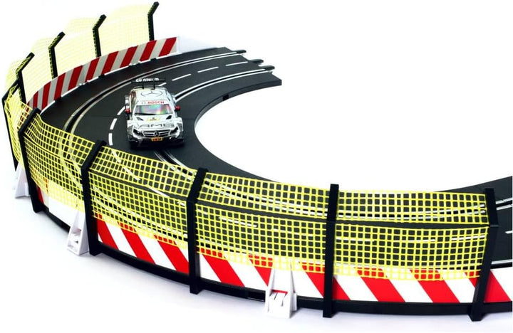Overdrive-Racing Fangzaun 5m kompatibel mit Carrera Digital 124 132 EVO Kurven Geraden Zaun Bande Sl