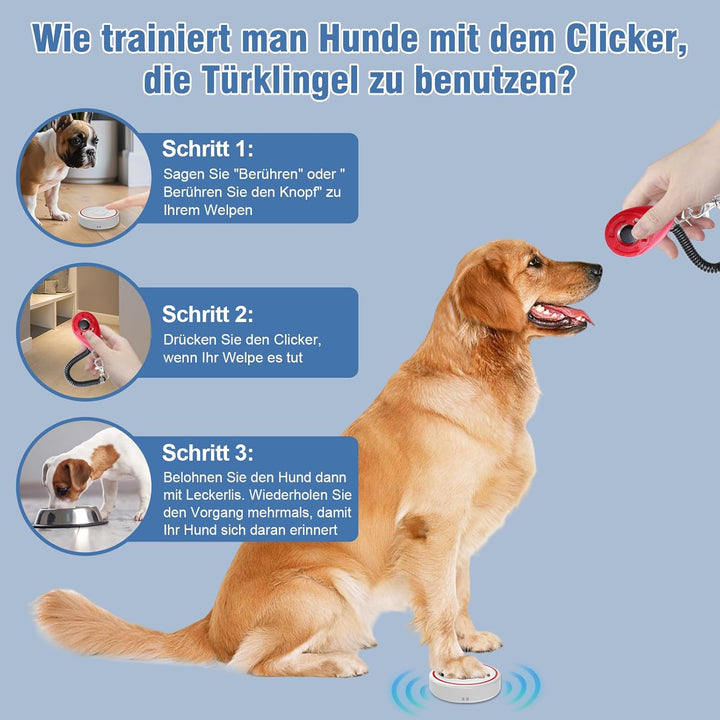 ChunHee Katzenklingel/Hundeklingel Buzzer Hund Haustier Türglocken Sensor Berührt Wasserdicht Türkli