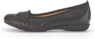 Gabor Damen Klassische Ballerinas, Frauen Flats 37 EU Schwarz 27, 37 EU Schwarz 27