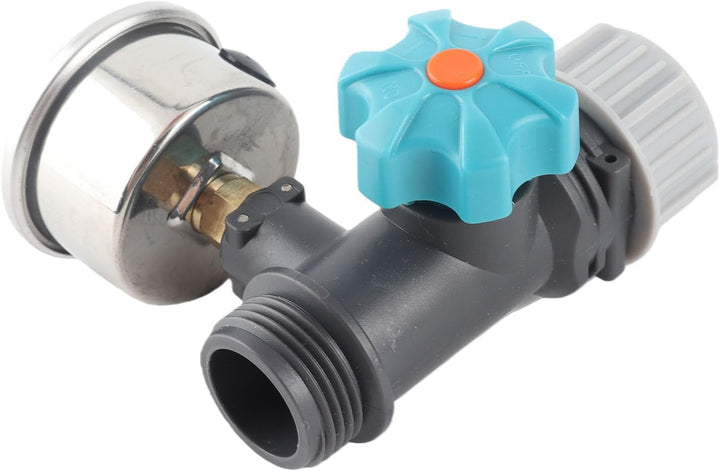 Wasserdruck Ventil, G3/4in Einstellbares Wasserdruck Regler Ventil mit Druck Messgerät Wasserdruck M