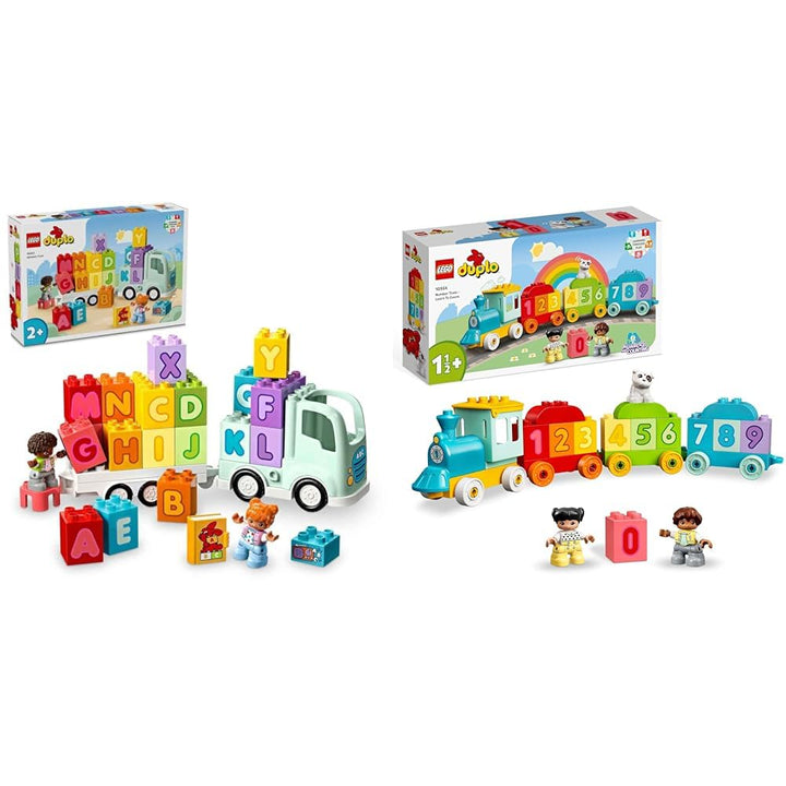 LEGO DUPLO Town ABC-Lastwagen, Lernspielzeug & DUPLO Zahlenzug - Zählen Lernen, Zug Spielzeug, Lerns
