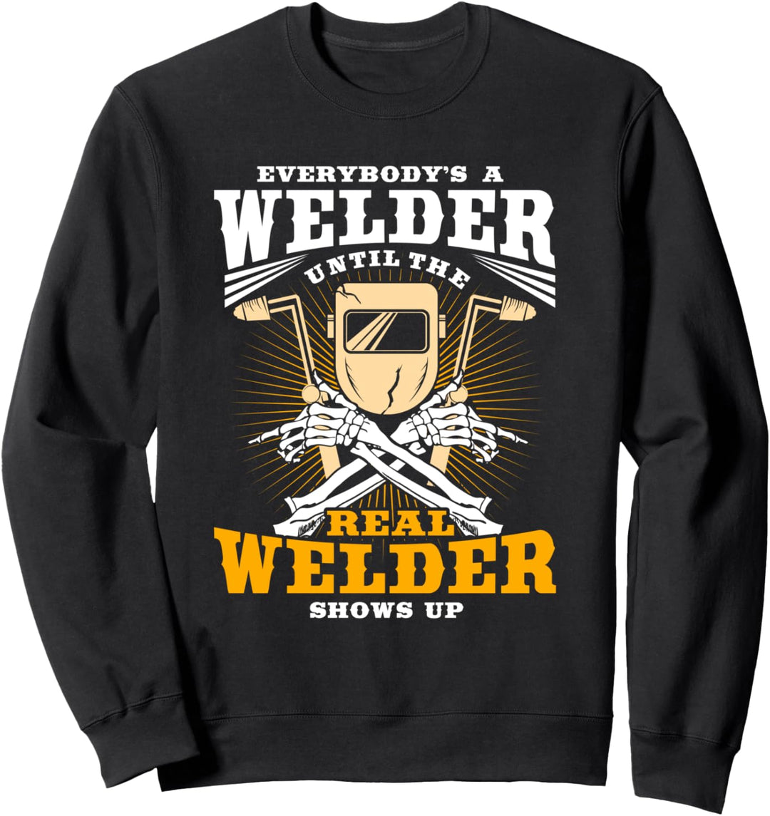 Schweissgeschenke Lustiger echter Schweisser taucht auf Sweatshirt