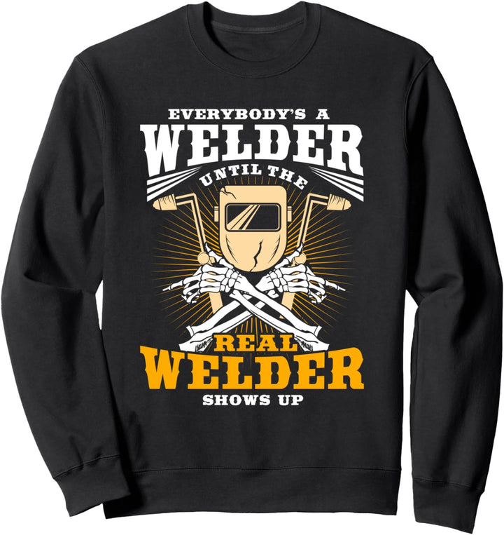 Schweissgeschenke Lustiger echter Schweisser taucht auf Sweatshirt