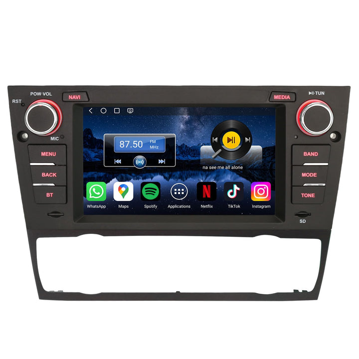 Erisin Qualcomm 7 Zoll 8-Kern 4GB+64GB Android 14 Autoradio Bluetooth GPS Navigation für BMW 3er E90