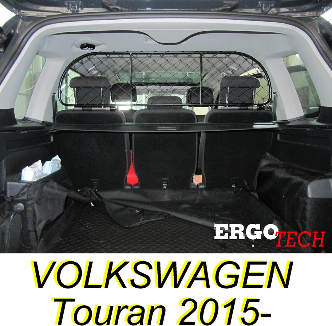 ERGOTECH Trennnetz Trenngitter Hundenetz Hundegitter kompatibel mit Volkswagen Touran (ab BJ 2015) R