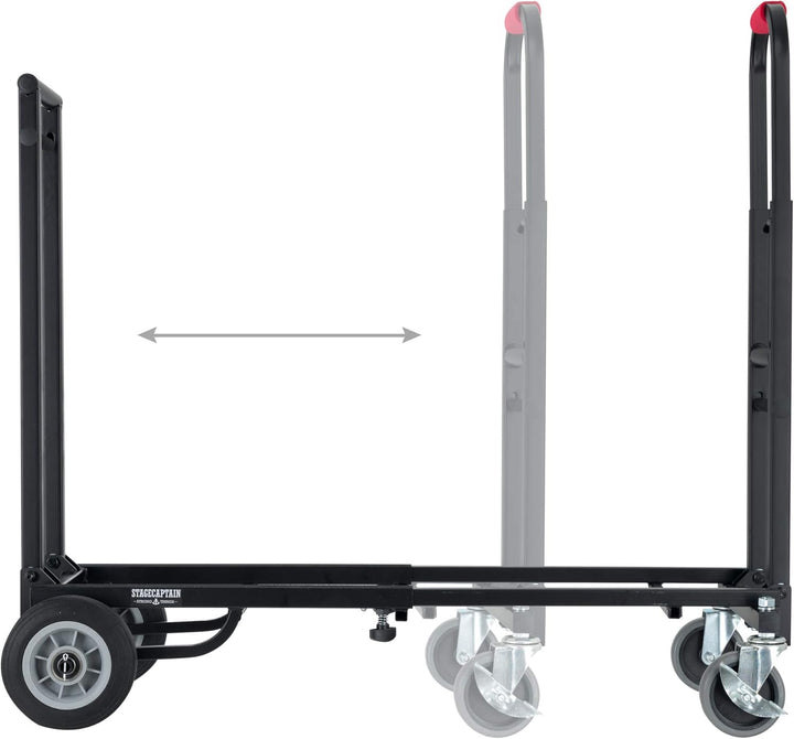 Stagecaptain SCS-60 MKII Sherpa Transportwagen - Sackkarre - Höhe: 89 cm, Länge: 63 bis 94 - Belastb