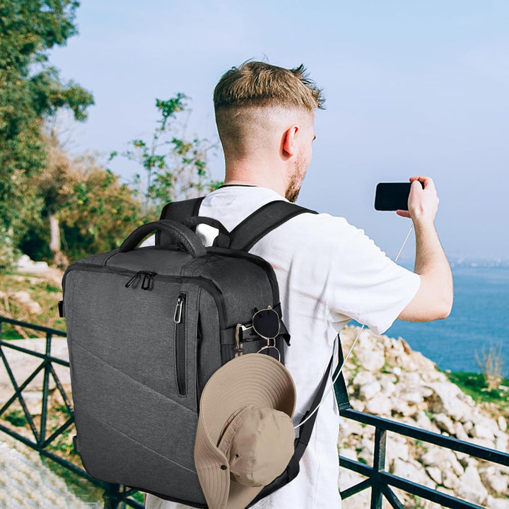 Leyrica Handgepäck Rucksack 45x36x20 für Easyjet, Reiserucksack Tasche Wasserdichter Flugzeug Reiset