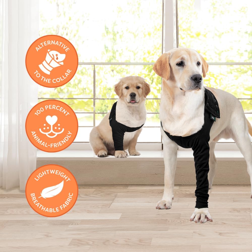 Suitical Recovery Sleeve Hund, XL, Schwarz Schwarz XL, Schwarz XL