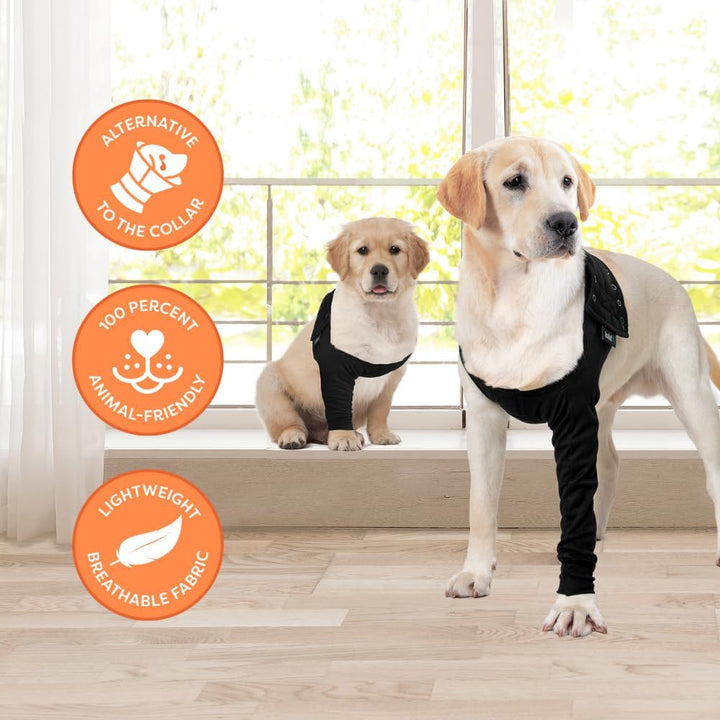 Suitical Recovery Sleeve Hund, XL, Schwarz Schwarz XL, Schwarz XL