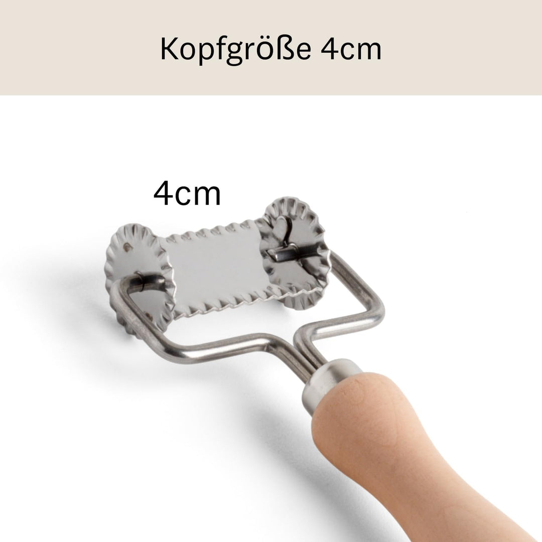 Marcato Quadratischer Ausstecher, gezahnt, Kuchenwerkzeug, Stahl, 4 cm, präziser Schnitt, robust und