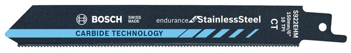 Bosch Professional Säbelsägeblatt S 922 EHM Endurance for Stainless Steel (für Edelstahl, 150 x 19 x