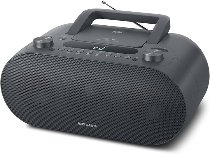 Muse M-35 BT CD-Player Bluetooth, UKW Radio, MP3-Spieler, USB, Netz und Batteriebetrieb, schwarz
