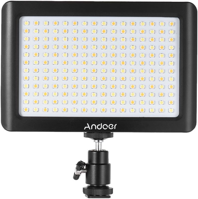 Andoer Mini LED Licht 192pcs Beads Studio Video Fotografie Dimmbar Tragbar Panel Lampe 3200K / 6000K
