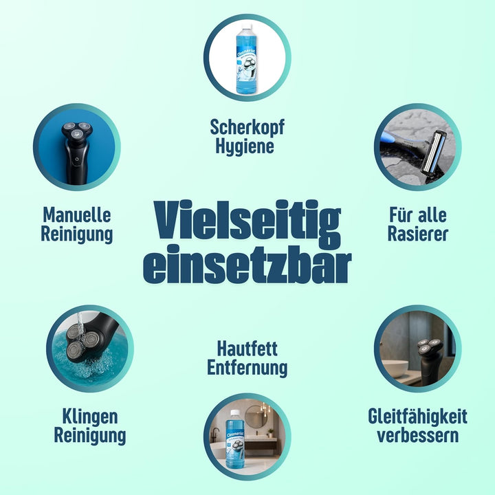 2x1 Liter CleaneristJet &amp; Smart Fluid Reinigungsflüssigkeit Kompatibel-Ersatz mit Philips Rasierer