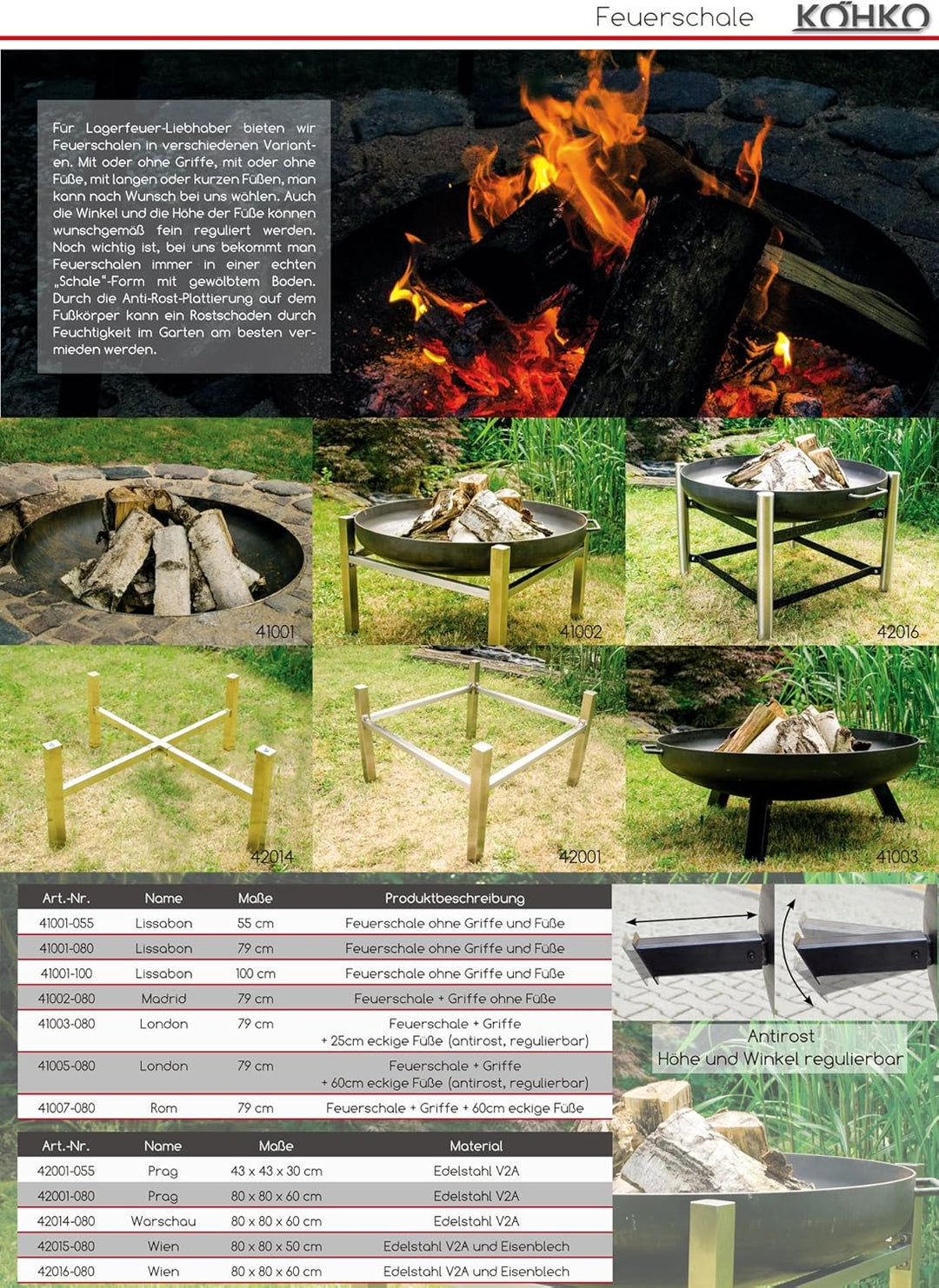 Garten Kumpel Klöpperboden mit Griffen Ø 79 cm Madrid Feuerschale Pflanzschale 41002 Klöpperboden Ø8