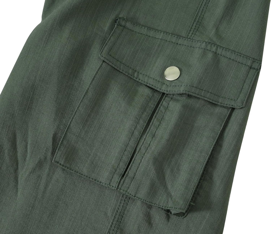 JINSHI Hosen Damen Sommer Cargohose 3/4 Hose Caprihose Freizeithose Wanderhosen Outdoorhose mit Mehr