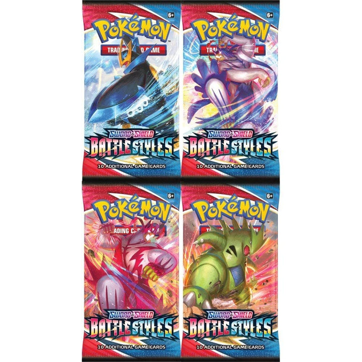 Pokemon Karten Booster Packs (4 Verschiedene Modelle) - Battle Styles - Englisch