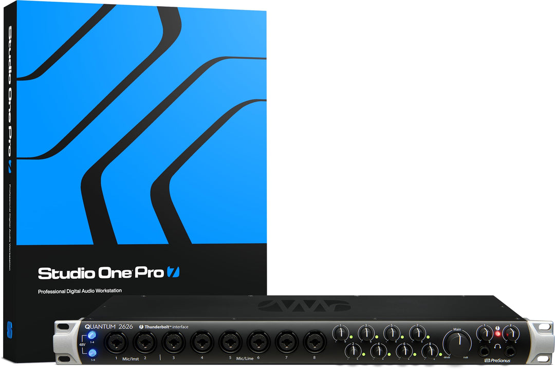 PreSonus Quantum 2626, 26x26, Thunderbolt 3, Geringe Latenz Audio-Interface mit Software-Bundle inkl