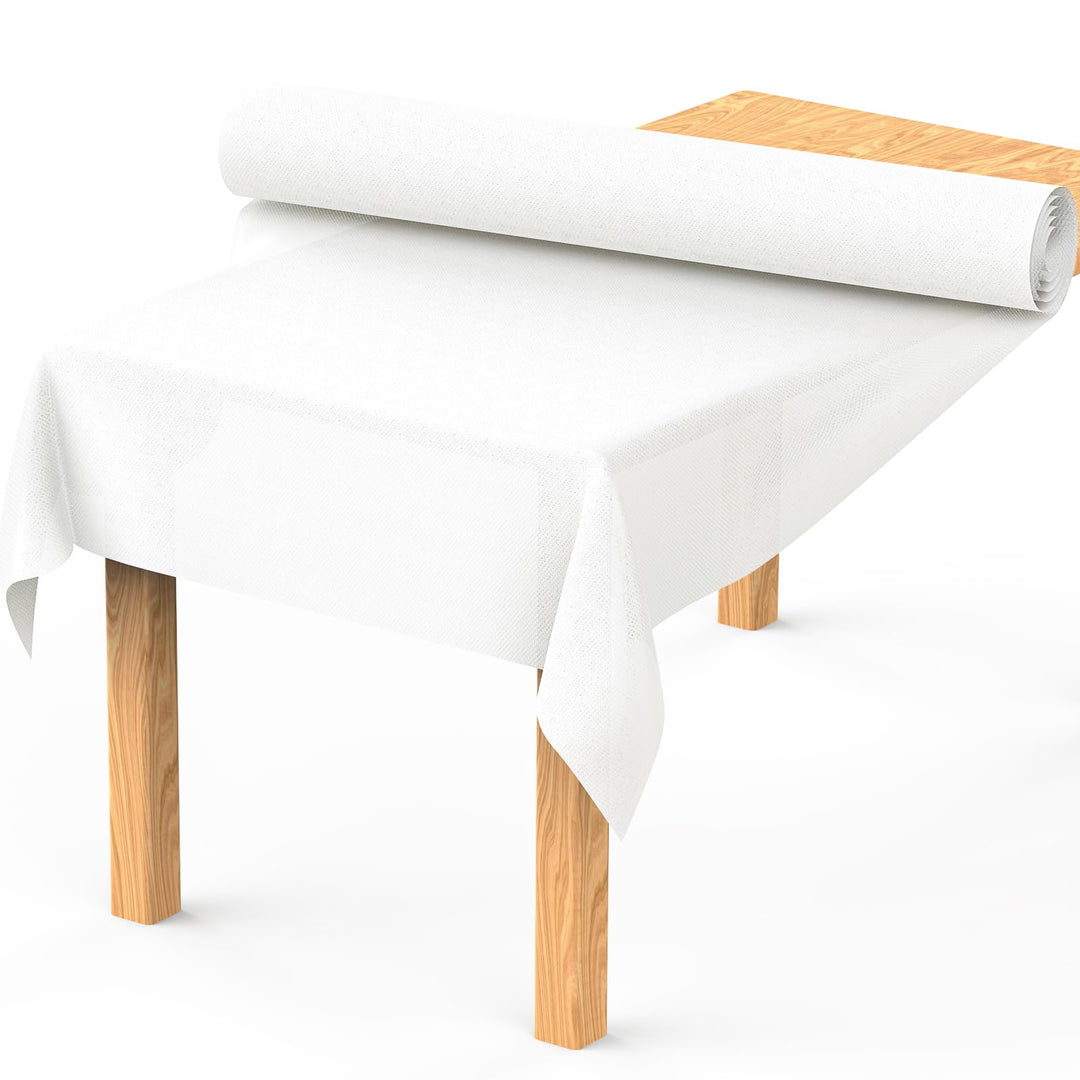 MOKANI Tischdeckenrolle, 1.16 m × 25m, Vliesstoff, Einweg Papiertischdecke Rolle, Tischdecke Bierzel
