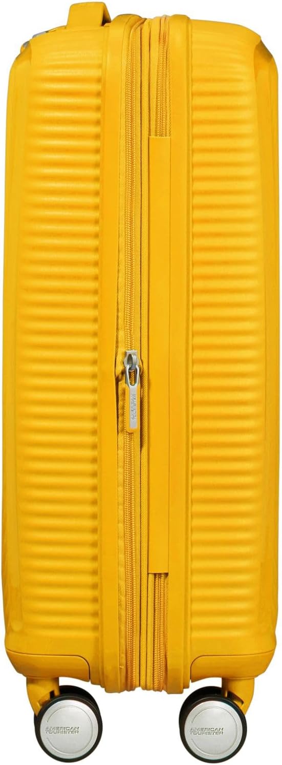 American Tourister Soundbox - Spinner S Erweiterbar Handgepäck, 55 cm, 41 L, Gelb (Golden Yellow) Ge