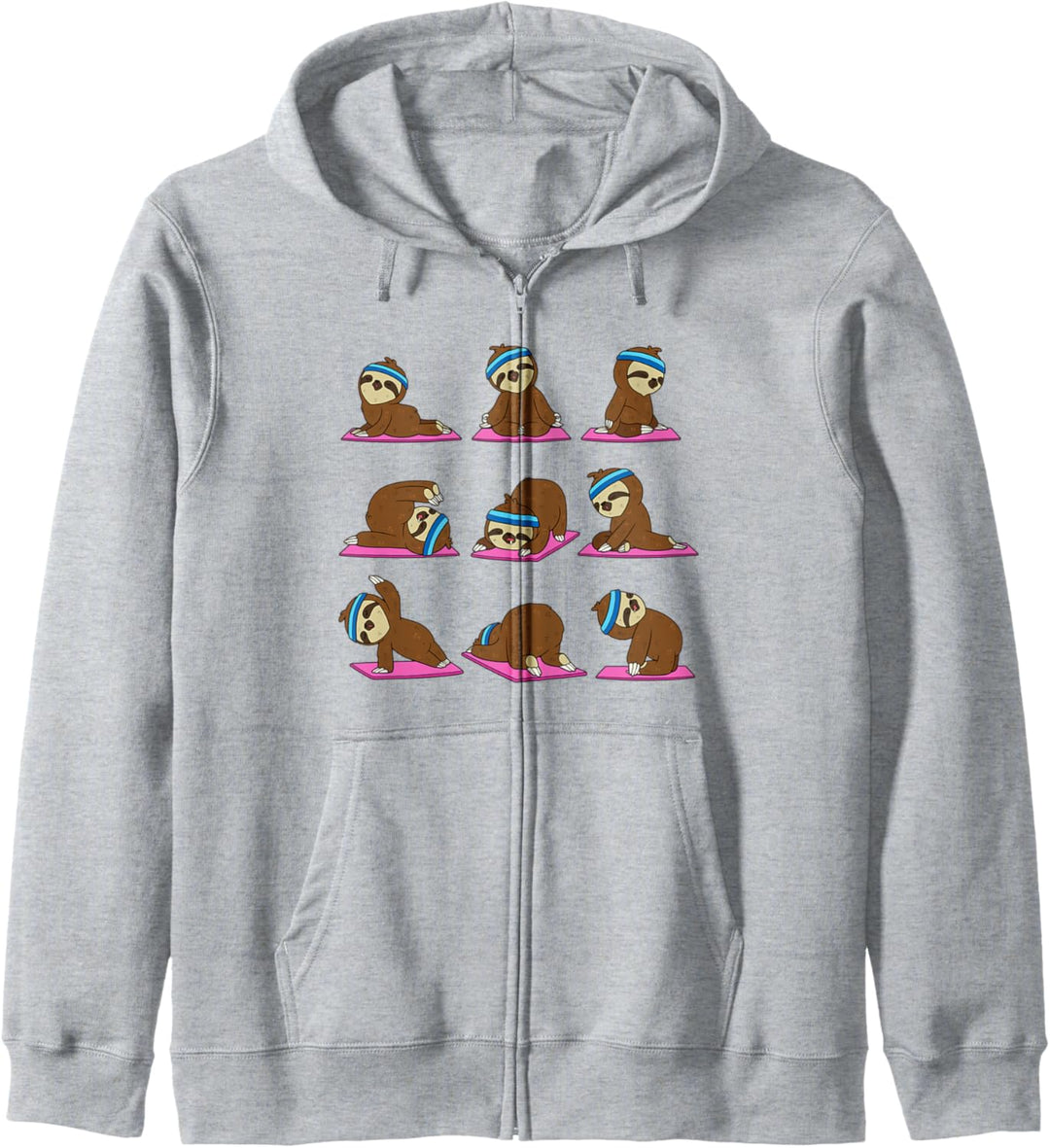 Faultier Yoga Position Workout Geschenk Kapuzenjacke