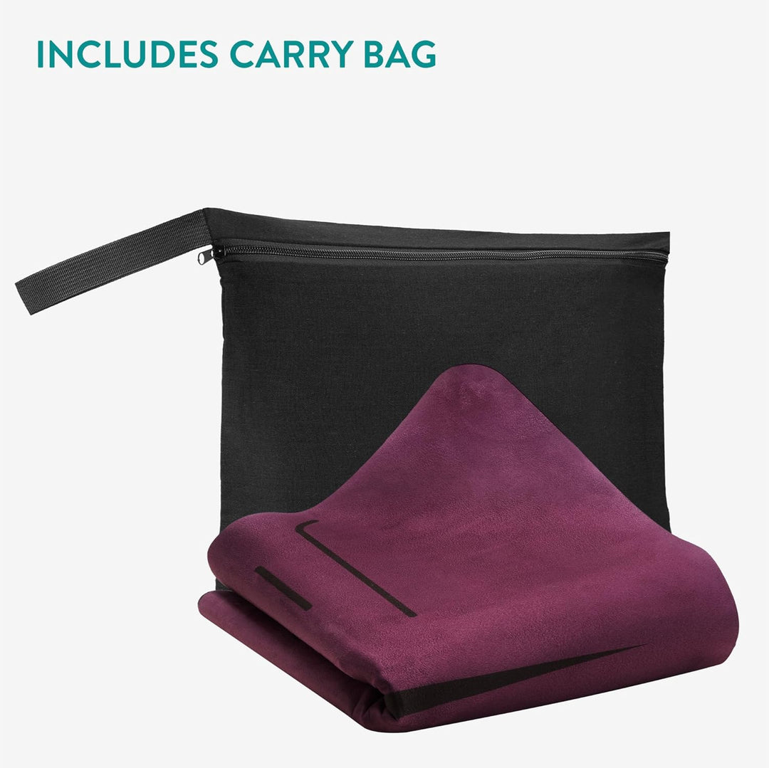 Navaris Reiseyogamatte faltbar inkl. Tasche - 1,5mm Yoga Matte Fitnessmatte - dünn leicht - Sportmat