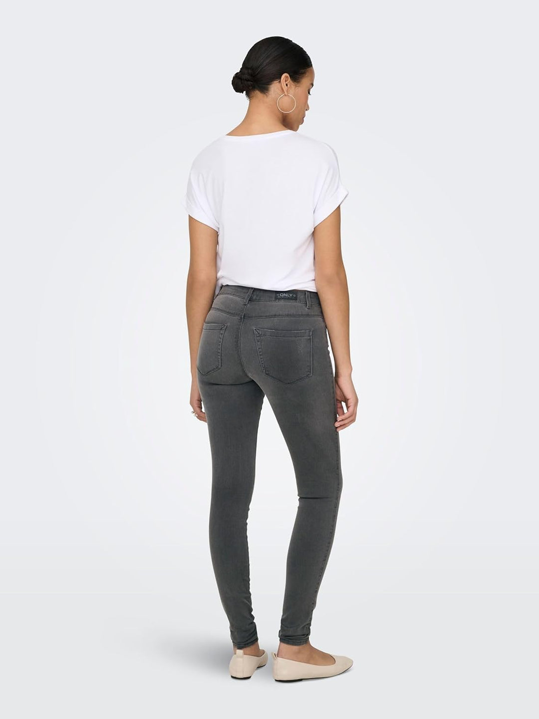 ONLY Female Skinny Jeans ONLROYAL Mittlere Taille Skinny Fit Jeans, XS / 34L Grau (Dark Grey Denim)