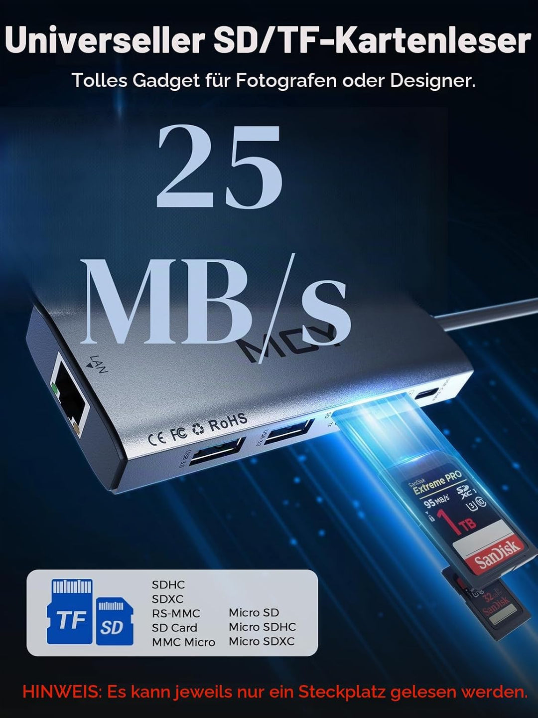 MCY Docking Station Zwei Display, 10 IN 1 USB C Hub 2 HDMI, Gigabit Ethernet, 2 USB C/USB A 3.0 Port