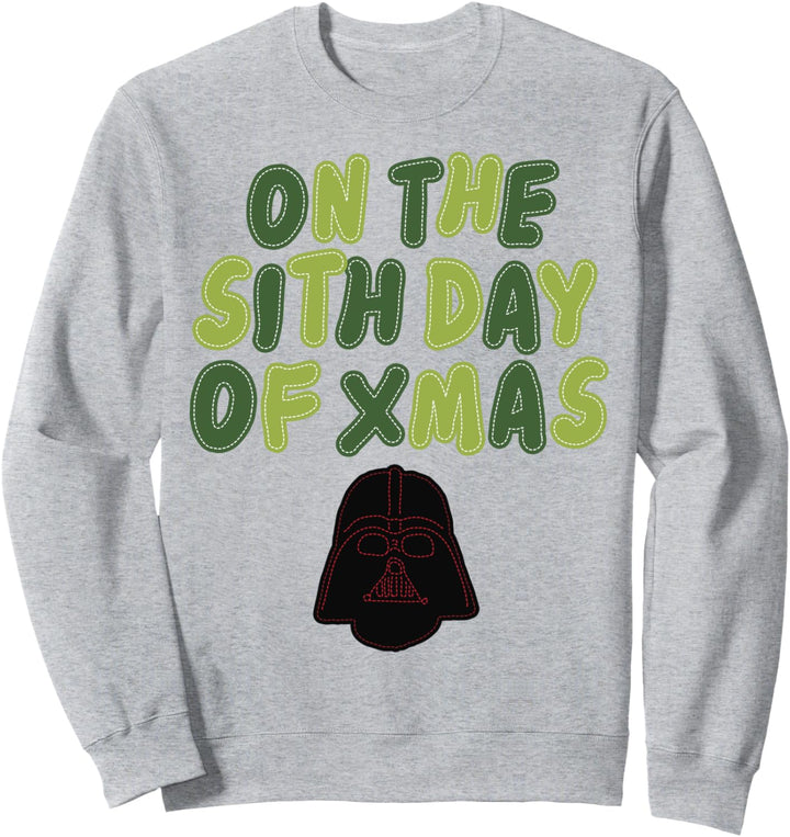 Star Wars Darth Vader Sith Day of Christmas Holiday Text Sweatshirt