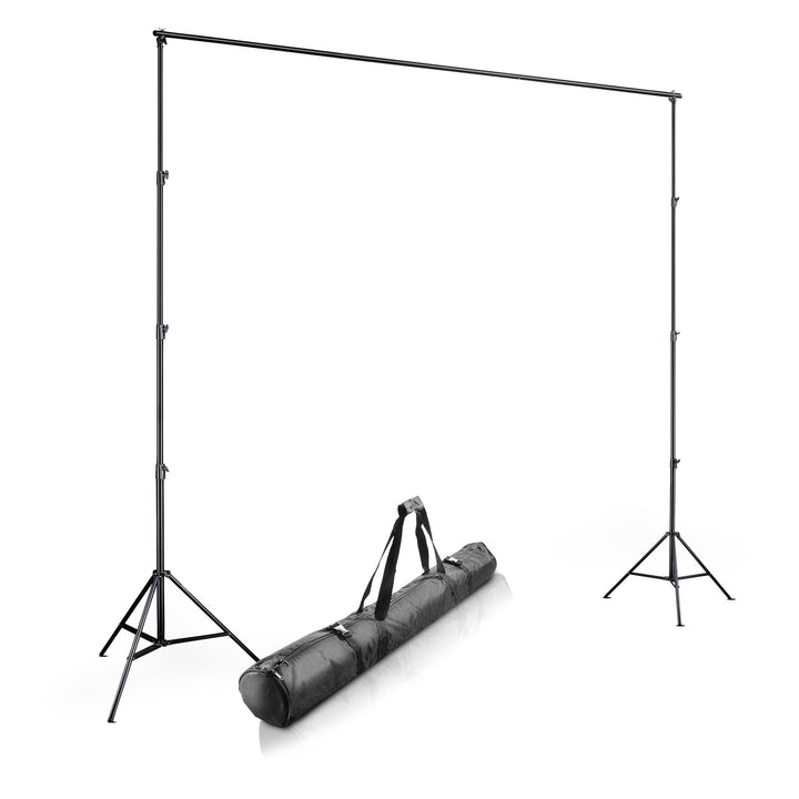 Walimex pro Hintergrundsystem XXL 190-465cm - extrem stabiles & grosses Profi Hintergrund-Set für St