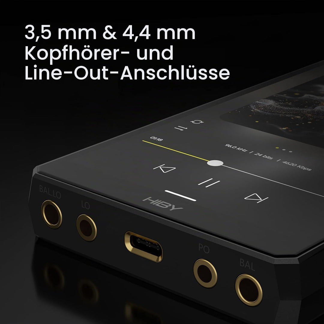 HiBy R6III 2025 DAP-Player, hochauflösender Audio-MP3-Player mit Klasse A & AB Amp/Android 12/Blueto