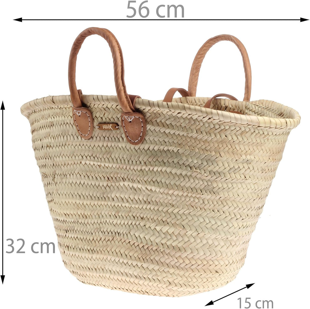 Ibizakorb von Felex Marktkorb Strandkorb Korb Einkaufstasche Tasche Ibiza Einkaufskorb gross natur I
