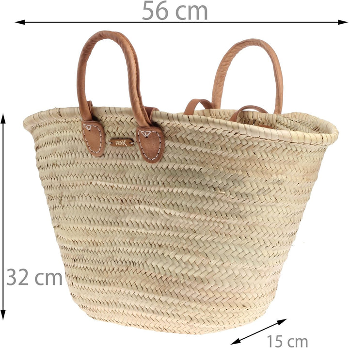 Ibizakorb von Felex Marktkorb Strandkorb Korb Einkaufstasche Tasche Ibiza Einkaufskorb gross natur I