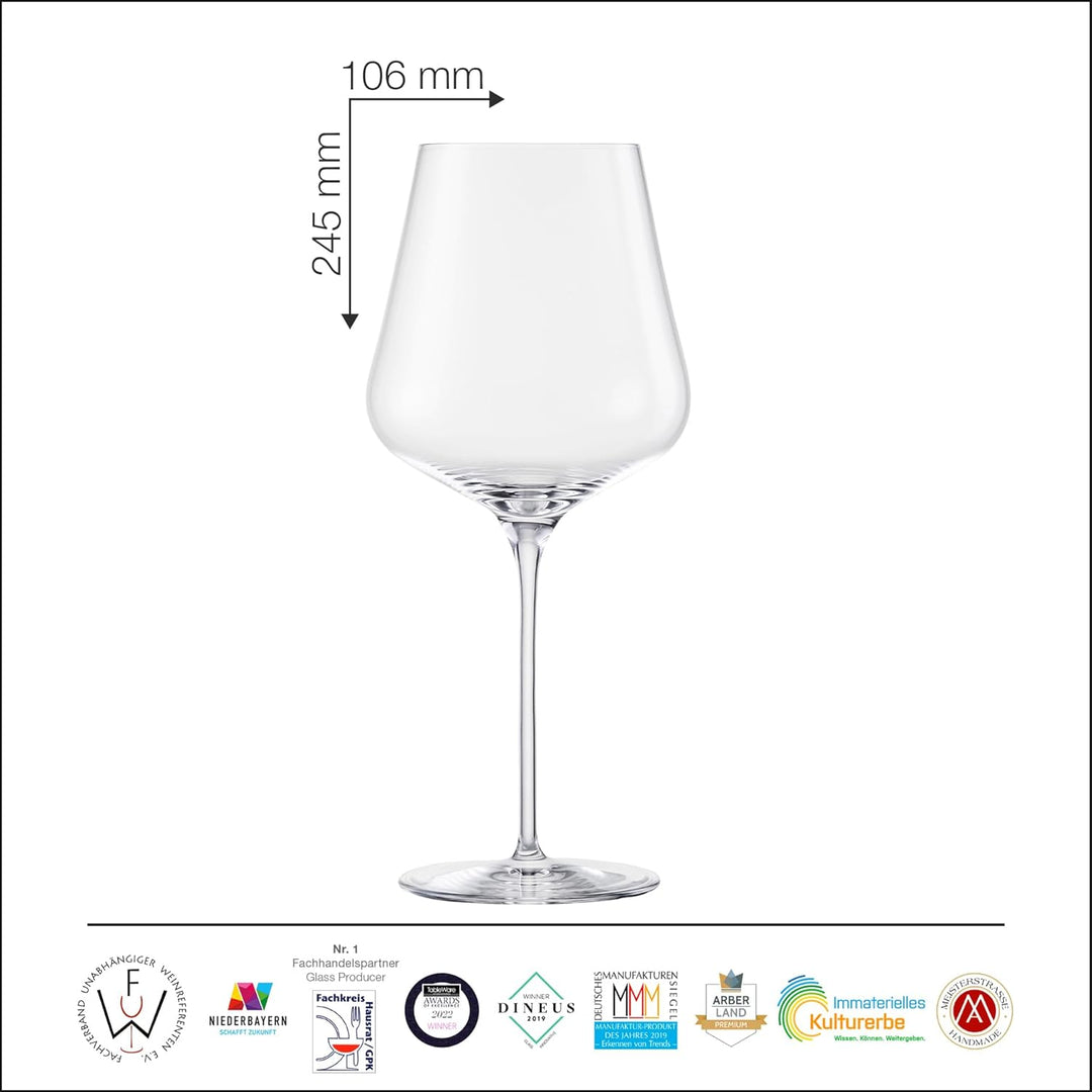 Eisch Sky Burgundy Sensis Plus bleifreies Kristallweinglas, 2 Stück, 713 ml Burgunderrot, 2er-Set, B