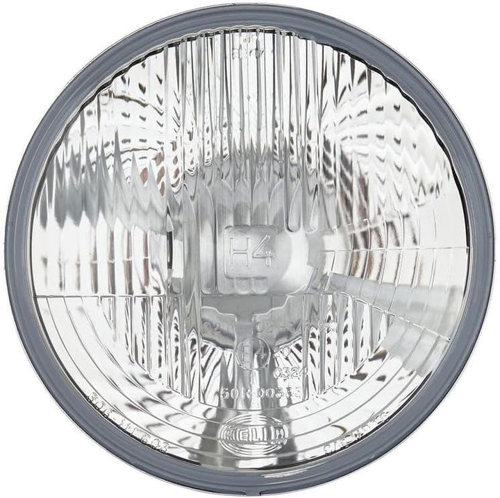 HELLA 1A6 002 395-991 Hauptscheinwerfersatz - Halogen - H4 - 12V - rund - Ref. 20 - gewölbte Streusc