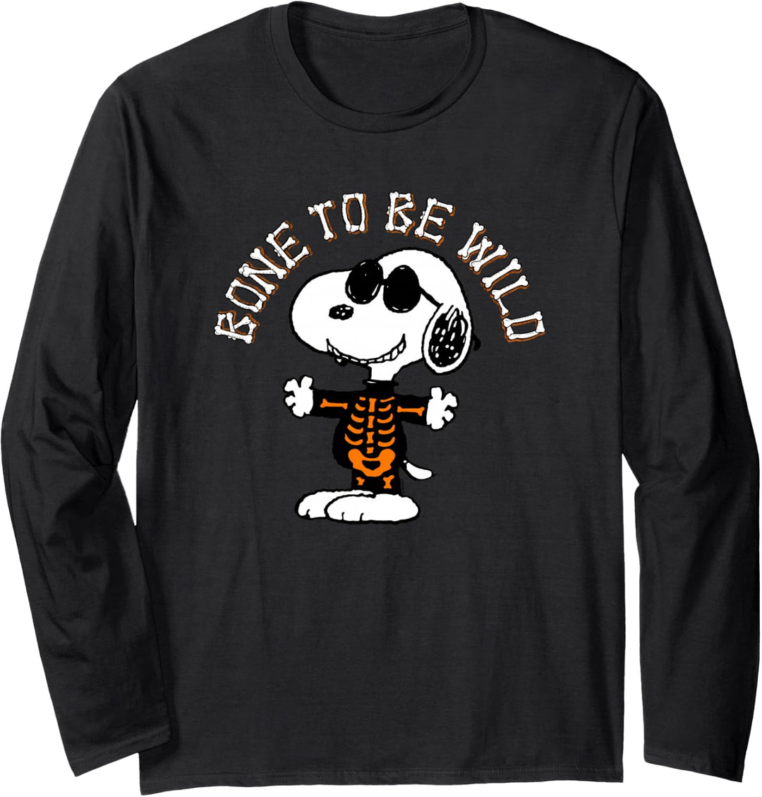 Peanuts Halloween Knochen, um wild zu sein Langarmshirt
