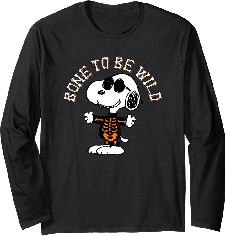 Peanuts Halloween Knochen, um wild zu sein Langarmshirt