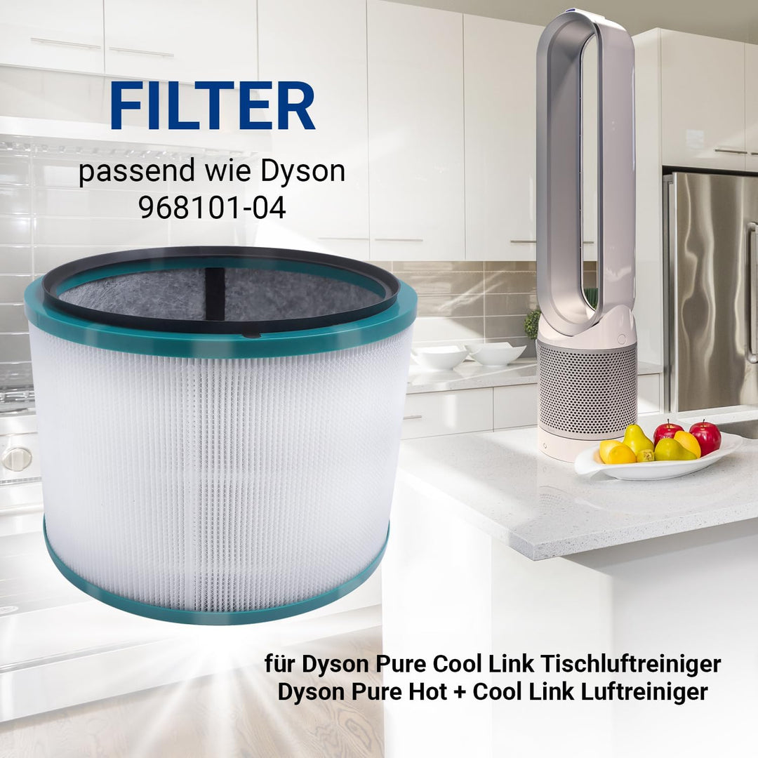 VIOKS 2x Luftreiniger Hepa-Filter Ersatz für Dysоn Ersatzfilter Luftreiniger 968101-04 - Filter für