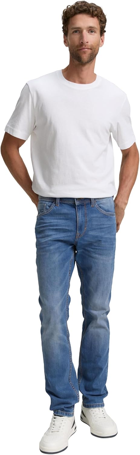 TOM TAILOR Herren Jeans 33W / 34L 10119 - Used Mid Stone Blue Denim, 33W / 34L 10119 - Used Mid Ston
