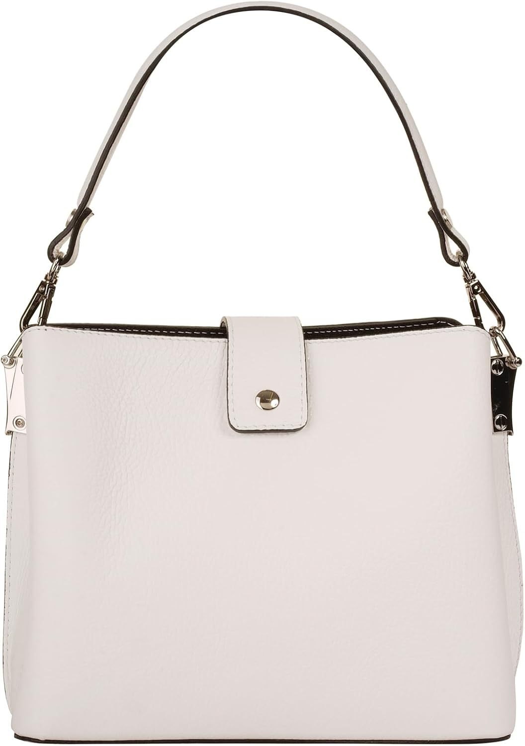 Handtasche Echt Leder Damen Made in Italy, Tragetasche, Umhängetasche, Abendtasche aus Leder 021791