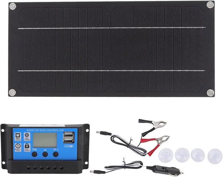 600-W-Solarpanel-Kit 18-V-Solarladepanel-Set Leichtes Solarpanel-Kit mit Batterie und Wechselrichter