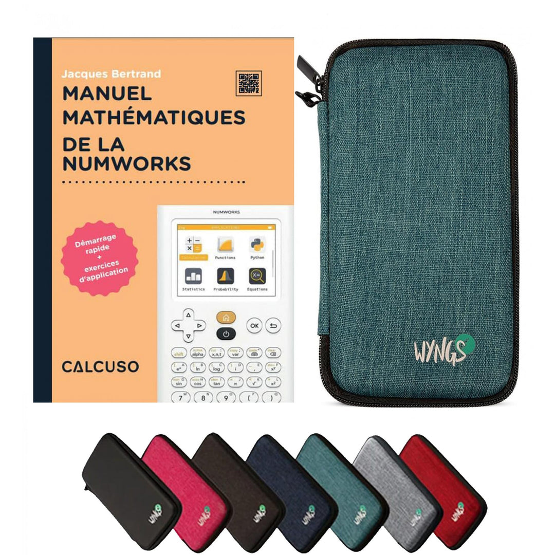 CALCUSO Zubehör Standardpaket Türkis kompatibel für Grafikrechner Numworks (Französisch)