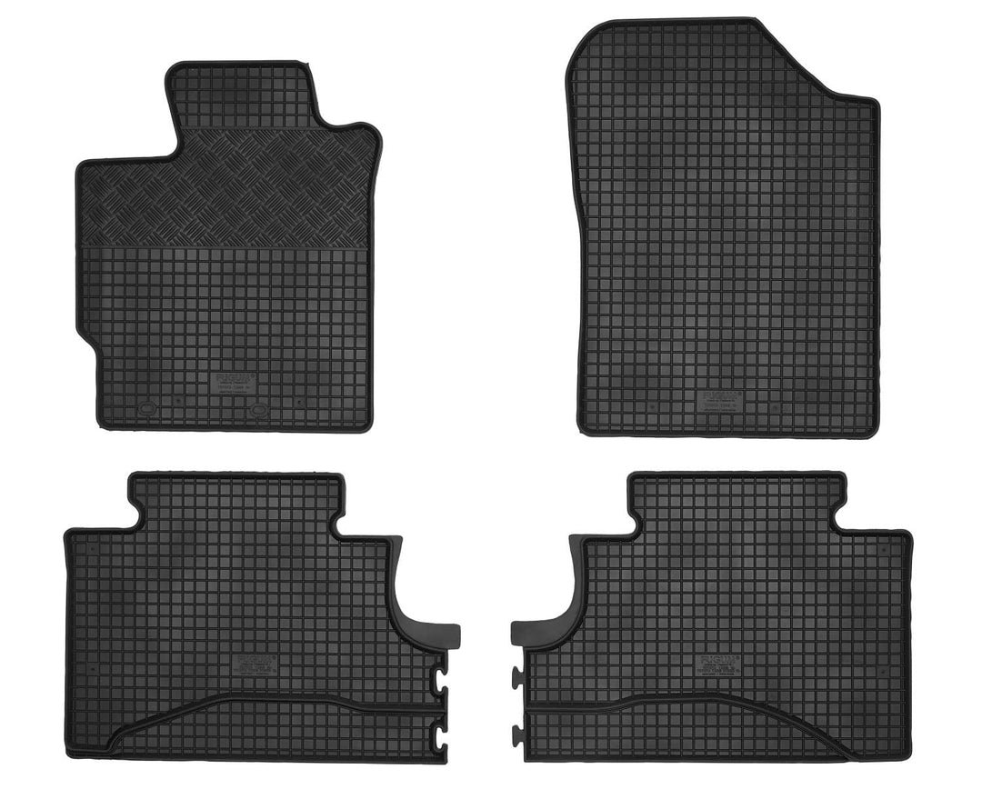 Gummi Fussmatten passend für Toyota Yaris III ab 9/2011-8/2020 (XP13) AZUGA AZ10092437 Gummimatten A