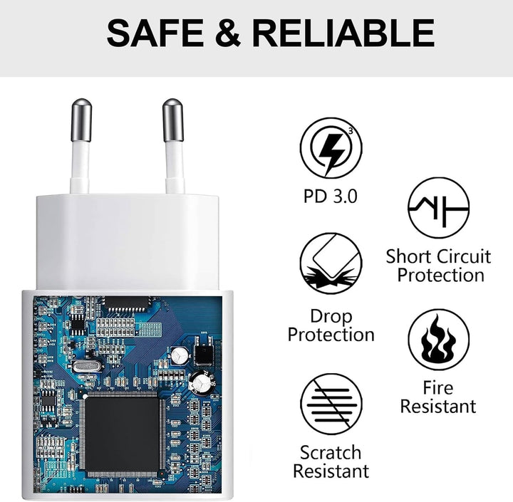 2er-Pack 25W USB C Schnellladegerät für Samsung Galaxy S26 S25 S24 S23 S22 S21 S20 FE Ultra Plus, A5